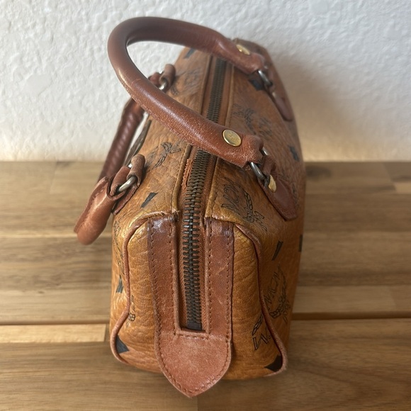 Authentic $580 Used MCM Logo Printed Mini Crossbody Bag - Picture 8 of 16